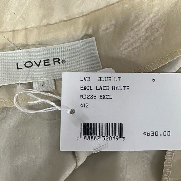 Lover Light Blue Lace Tie Up Open Back Dress - Picture 5 of 5